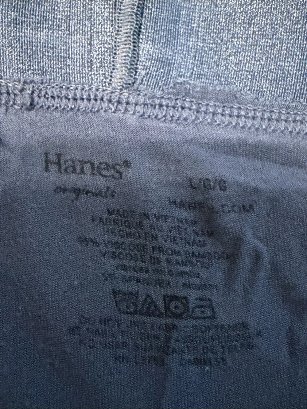Hanes Men’s Dark Blue Boxer Briefs with Branded Waistband